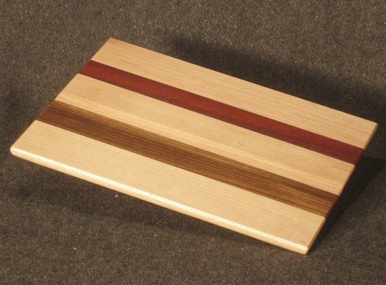 T5 - tray of multi-wood with grooved zebrawood